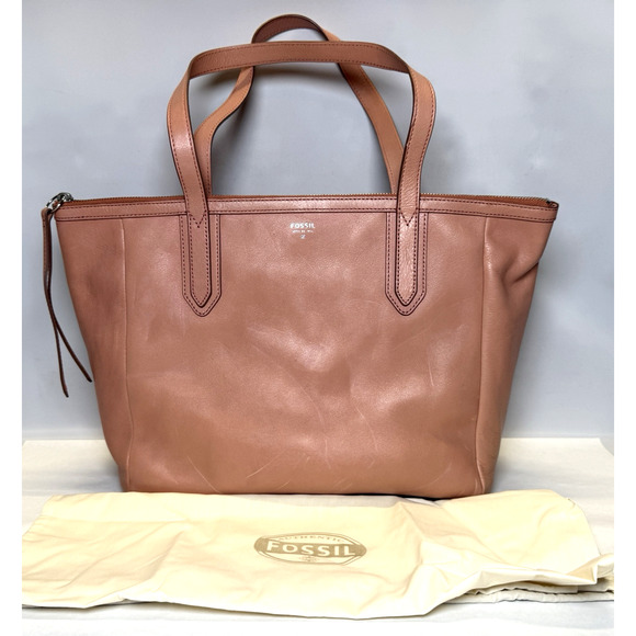 Fossil Handbags - Fossil Womens Purse Sydney Shopper Candy Pink Leather 2 Strap Shoulder Tote NWT